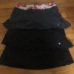 Bundle of three lululemon short/skirts